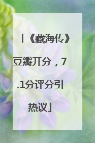 《藏海传》豆瓣开分，7.1分评分引热议