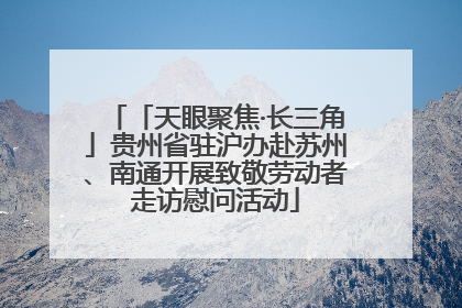 「天眼聚焦·长三角」贵州省驻沪办赴苏州、南通开展致敬劳动者走访慰问活动