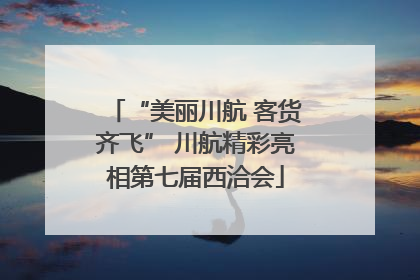 “美丽川航 客货齐飞” 川航精彩亮相第七届西洽会