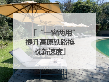 “一窗两用”提升高原铁路换枕新速度