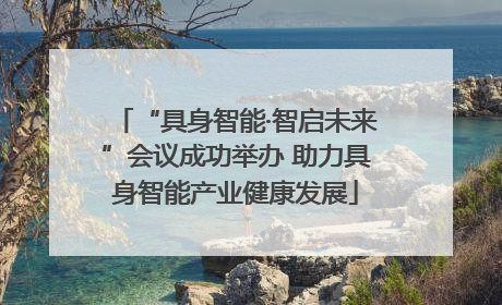 “具身智能·智启未来”会议成功举办 助力具身智能产业健康发展
