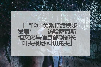 “哈中关系持续稳步发展”——访哈萨克斯坦文化与信息部副部长叶夫根尼·科切托夫