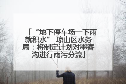 “地下停车场一下雨就积水” 琼山区水务局：将制定计划对墨客沟进行雨污分流