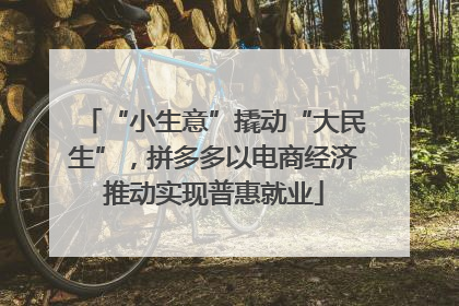 “小生意”撬动“大民生”，拼多多以电商经济推动实现普惠就业