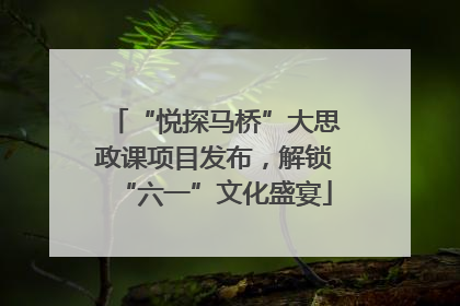 “悦探马桥”大思政课项目发布，解锁“六一”文化盛宴