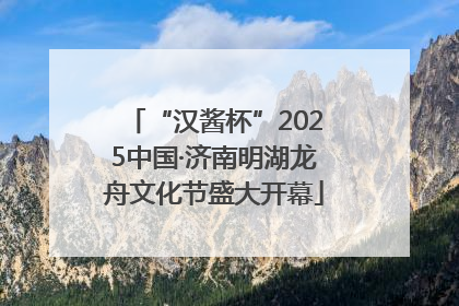 “汉酱杯”2025中国·济南明湖龙舟文化节盛大开幕