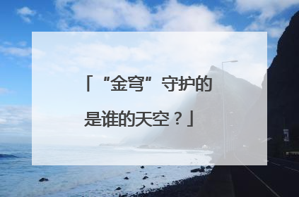 “金穹”守护的是谁的天空？