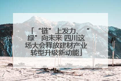 “链”上发力、“绿”向未来 四川这场大会释放建材产业转型升级新动能