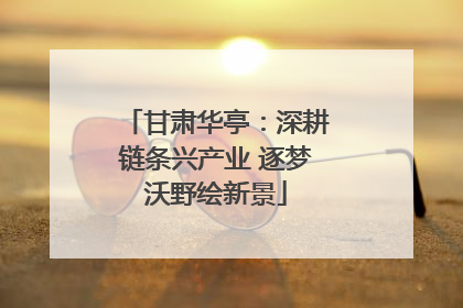 甘肃华亭：深耕链条兴产业 逐梦沃野绘新景
