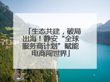 生态共建，破局出海！静安“全球服务商计划”赋能电商闯世界