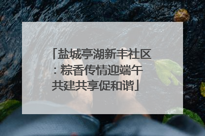 盐城亭湖新丰社区：粽香传情迎端午 共建共享促和谐