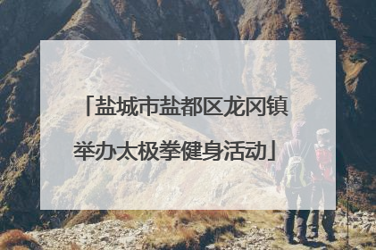 盐城市盐都区龙冈镇举办太极拳健身活动