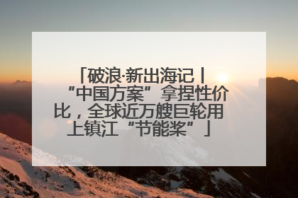 破浪·新出海记丨 “中国方案”拿捏性价比，全球近万艘巨轮用上镇江“节能桨”