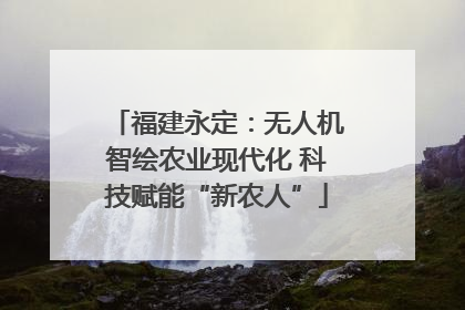 福建永定：无人机智绘农业现代化 科技赋能“新农人”