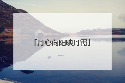 丹心向阳映丹霞