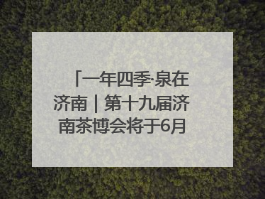 一年四季·泉在济南｜第十九届济南茶博会将于6月20日开幕