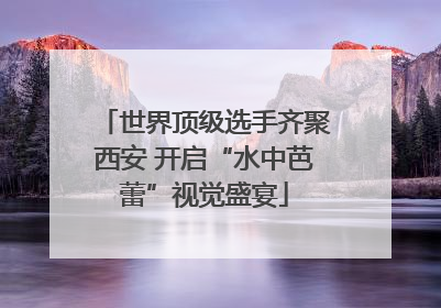 世界顶级选手齐聚西安 开启“水中芭蕾”视觉盛宴