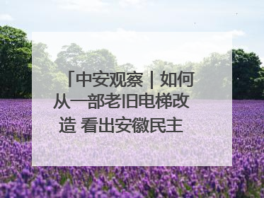 中安观察｜如何从一部老旧电梯改造 看出安徽民主科学决策的“高分秘诀”？