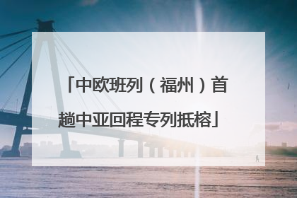 中欧班列（福州）首趟中亚回程专列抵榕