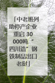 中老班列助停产企业重启 30000吨“四川造”钢铁制品出口老挝