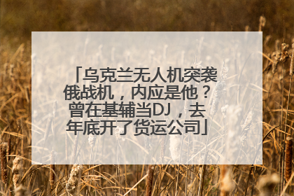 乌克兰无人机突袭俄战机，内应是他？曾在基辅当DJ，去年底开了货运公司