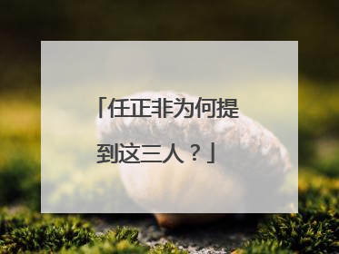 任正非为何提到这三人？