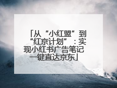 从“小红盟”到“红京计划”：实现小红书广告笔记一键直达京东