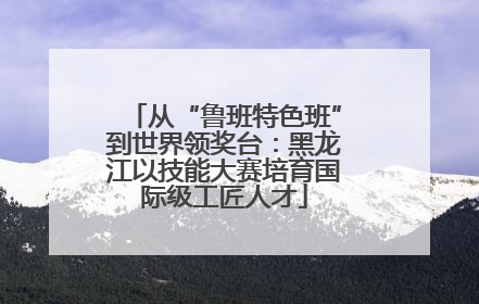 从“鲁班特色班”到世界领奖台：黑龙江以技能大赛培育国际级工匠人才