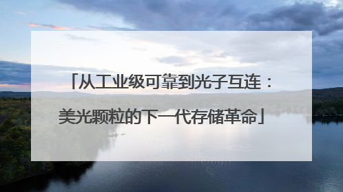 从工业级可靠到光子互连：美光颗粒的下一代存储革命