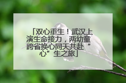 双心重生！武汉上演生命接力，两幼童跨省换心同天共赴“心”生之旅