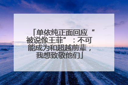 单依纯正面回应“被说像王菲”：不可能成为和超越前辈，我想致敬他们
