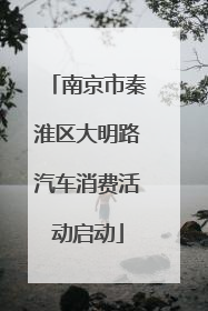 南京市秦淮区大明路汽车消费活动启动