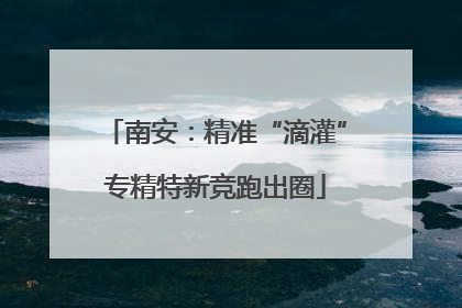 南安：精准“滴灌”专精特新竞跑出圈