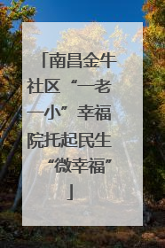南昌金牛社区“一老一小”幸福院托起民生“微幸福”