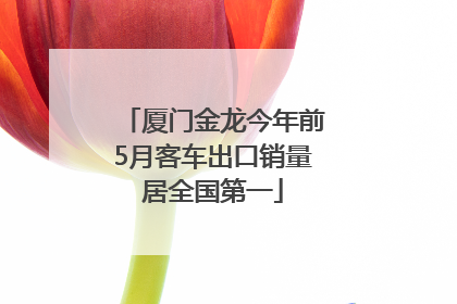 厦门金龙今年前5月客车出口销量居全国第一