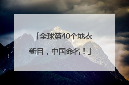 全球第40个地衣新目，中国命名！
