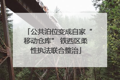 公共泊位变成自家“移动仓库” 铁西区柔性执法联合整治