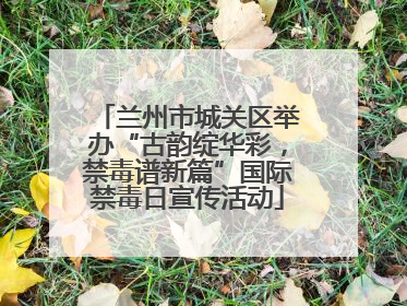 兰州市城关区举办“古韵绽华彩，禁毒谱新篇”国际禁毒日宣传活动