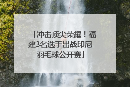 冲击顶尖荣耀！福建3名选手出战印尼羽毛球公开赛