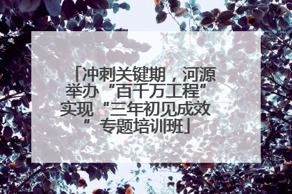 冲刺关键期，河源举办“百千万工程”实现“三年初见成效”专题培训班