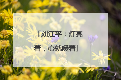 刘江平：灯亮着，心就暖着