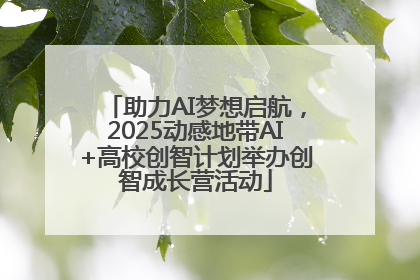 助力AI梦想启航，2025动感地带AI+高校创智计划举办创智成长营活动