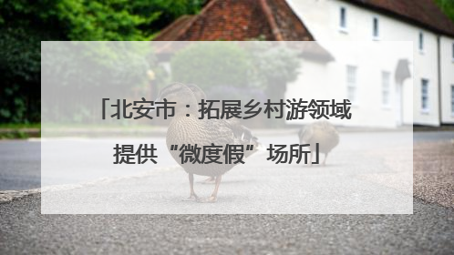 北安市：拓展乡村游领域 提供“微度假”场所