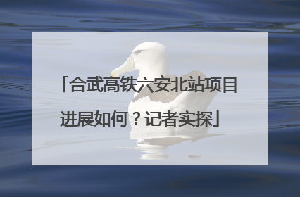合武高铁六安北站项目进展如何？记者实探