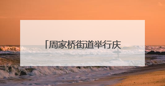 周家桥街道举行庆祝中国共产党成立104周年主题活动