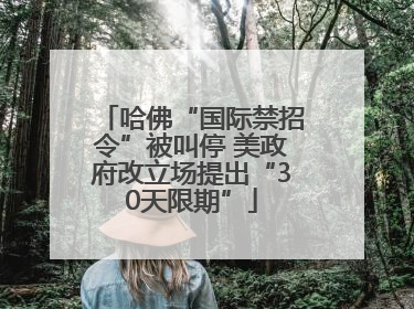 哈佛“国际禁招令”被叫停 美政府改立场提出“30天限期”
