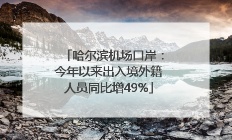 哈尔滨机场口岸：今年以来出入境外籍人员同比增49%