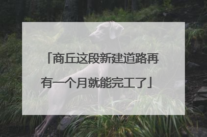 商丘这段新建道路再有一个月就能完工了