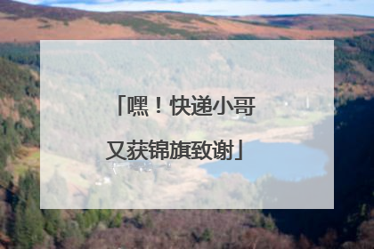 嘿！快递小哥又获锦旗致谢