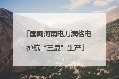 国网河南电力满格电护航“三夏”生产